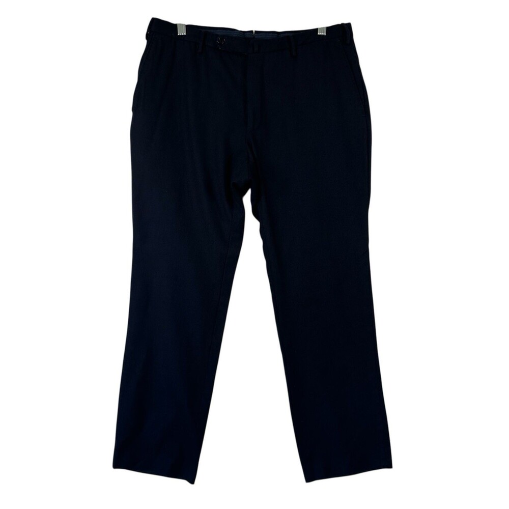 Incotex Slowear Super 100s Wool Trousers Dress Pants Mens 32x28 Blue Regular Fit